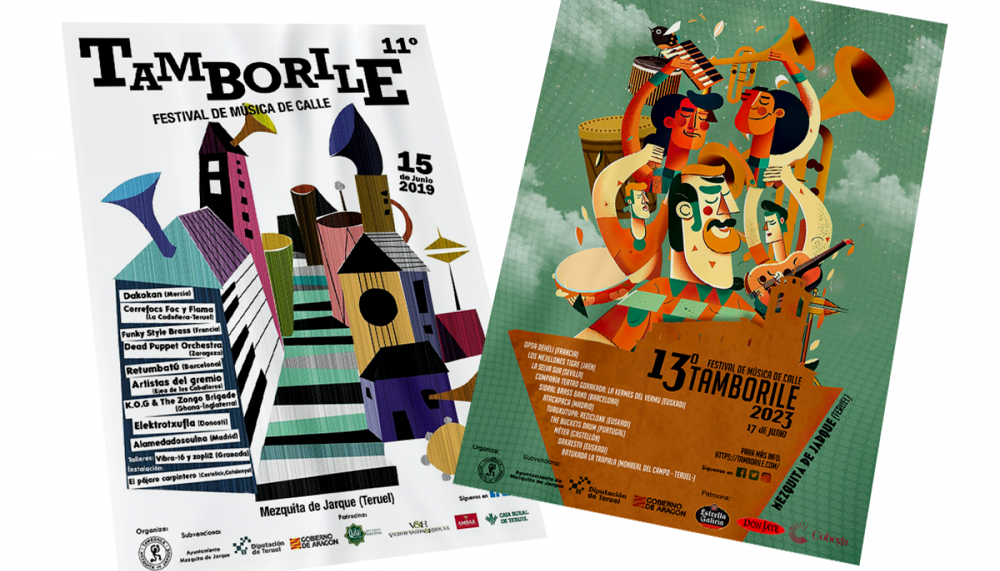 Tamborile - diseños de carteles