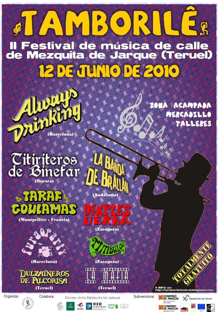 Tamborile - diseño de cartel del festival