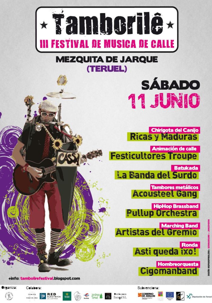 Tamborile - diseño de cartel del festival