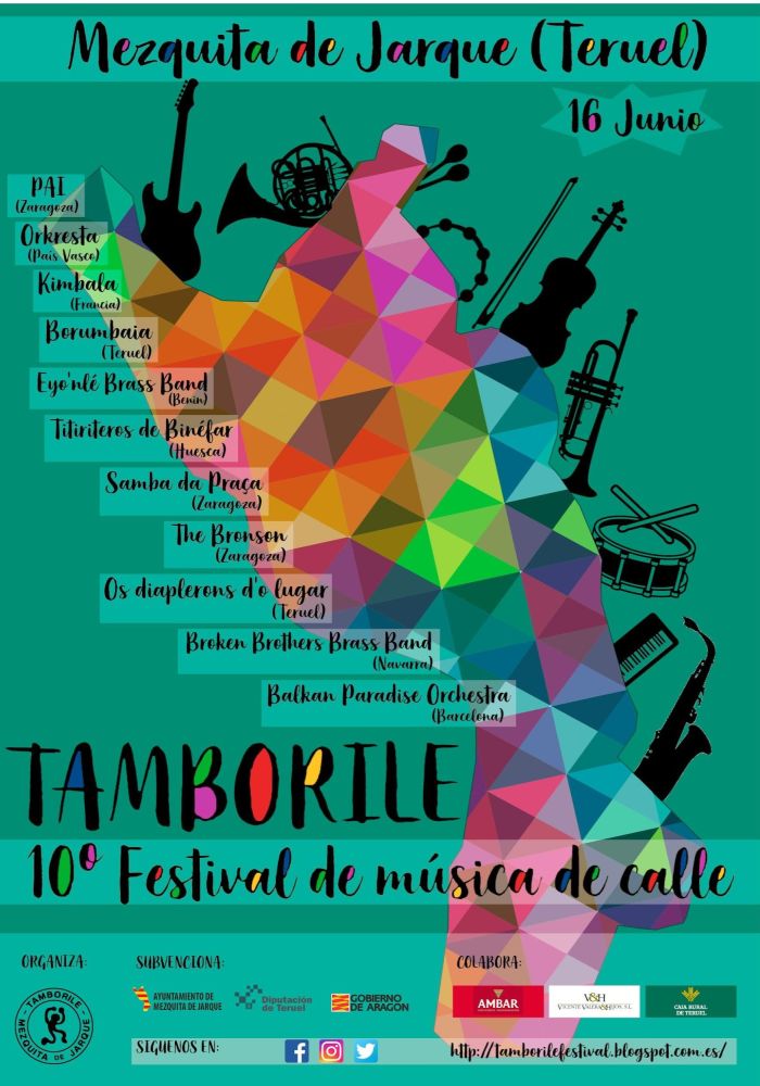 Tamborile - diseño de cartel del festival