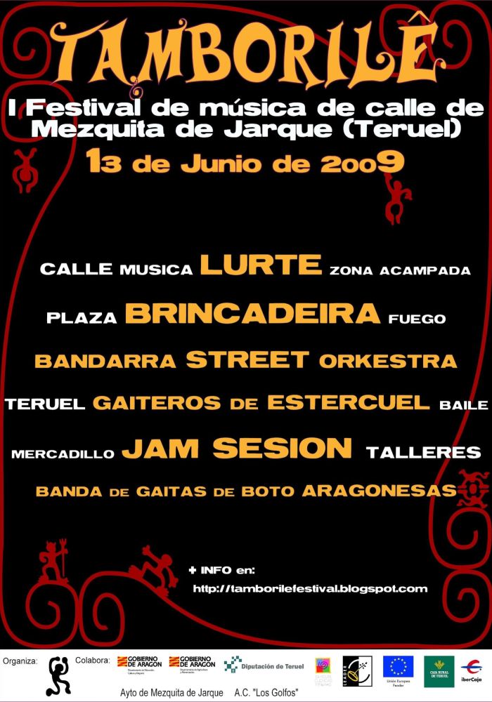 Tamborile - diseño de cartel del festival