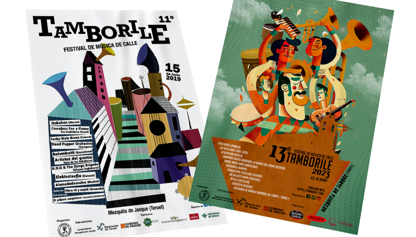 Tamborile - diseños de carteles