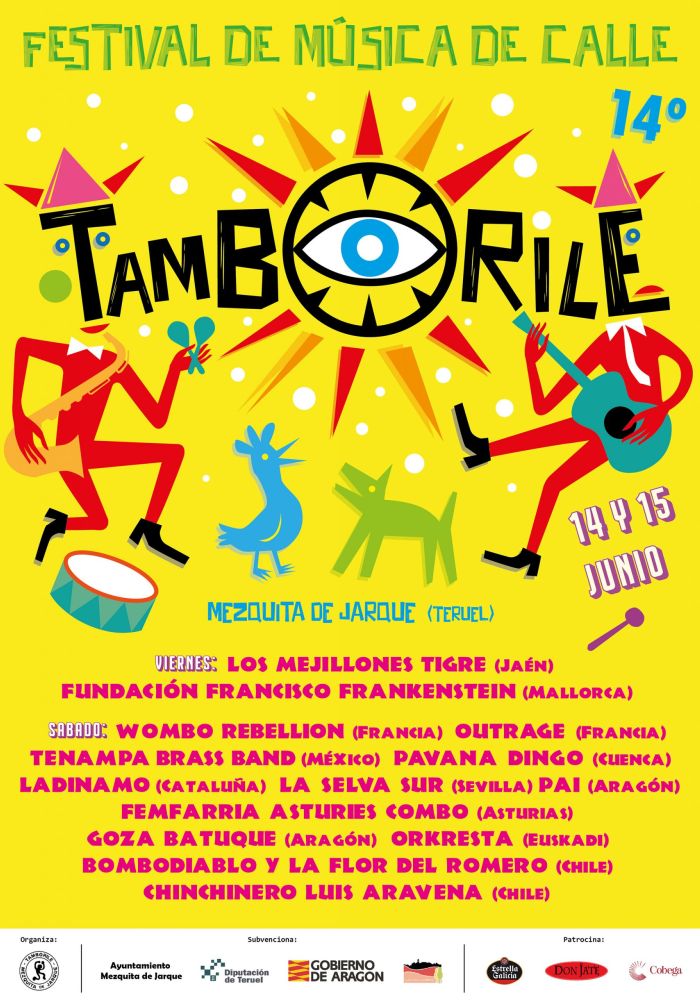 Tamborile - diseño de cartel del festival